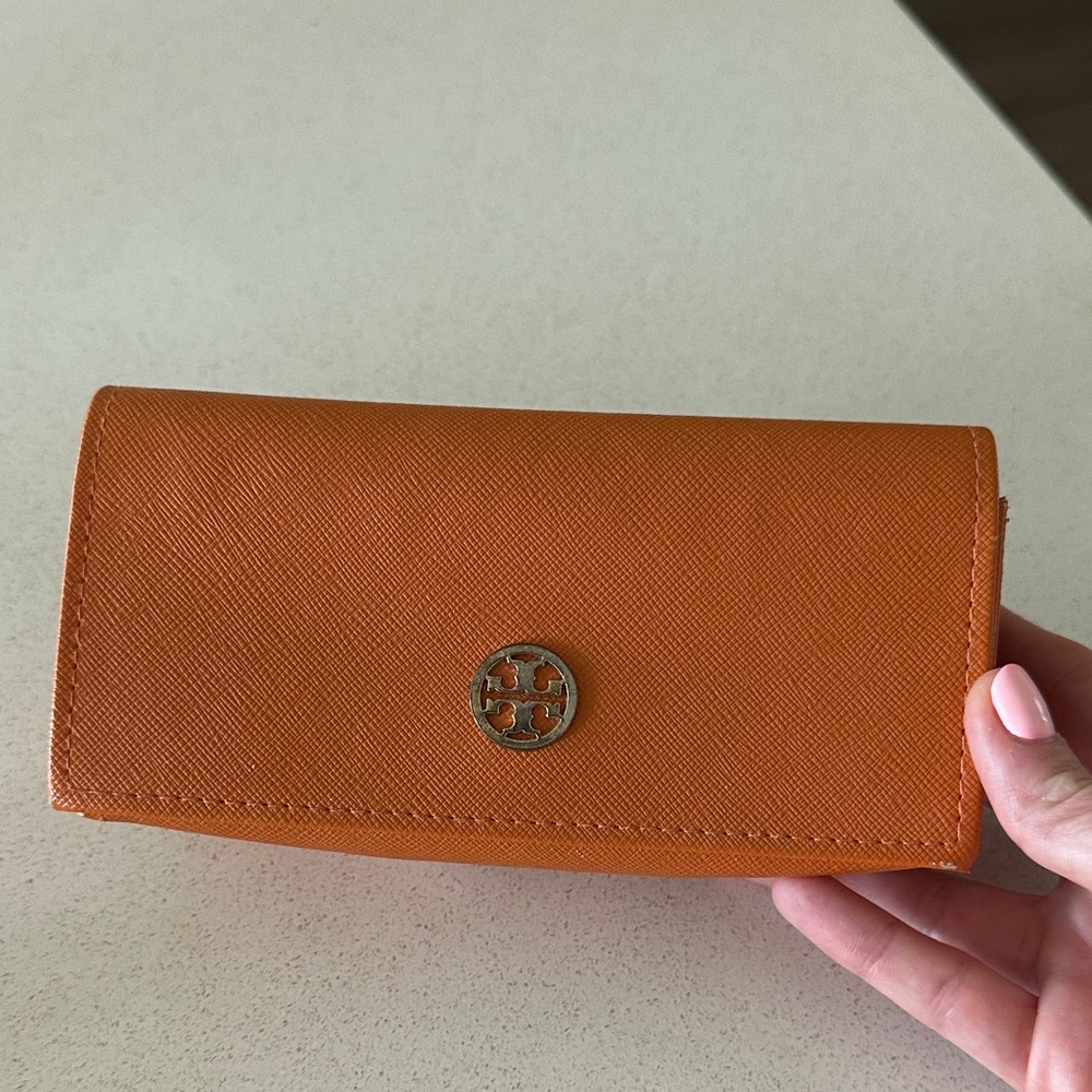 Tory Burch Vibrant Orange sunglasses case